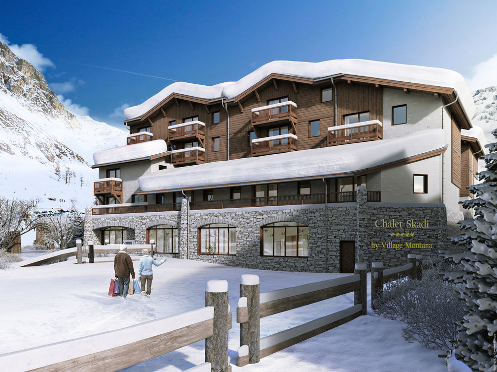 ホテル Chalet Skadi Val-dʼIsère エクステリア 写真