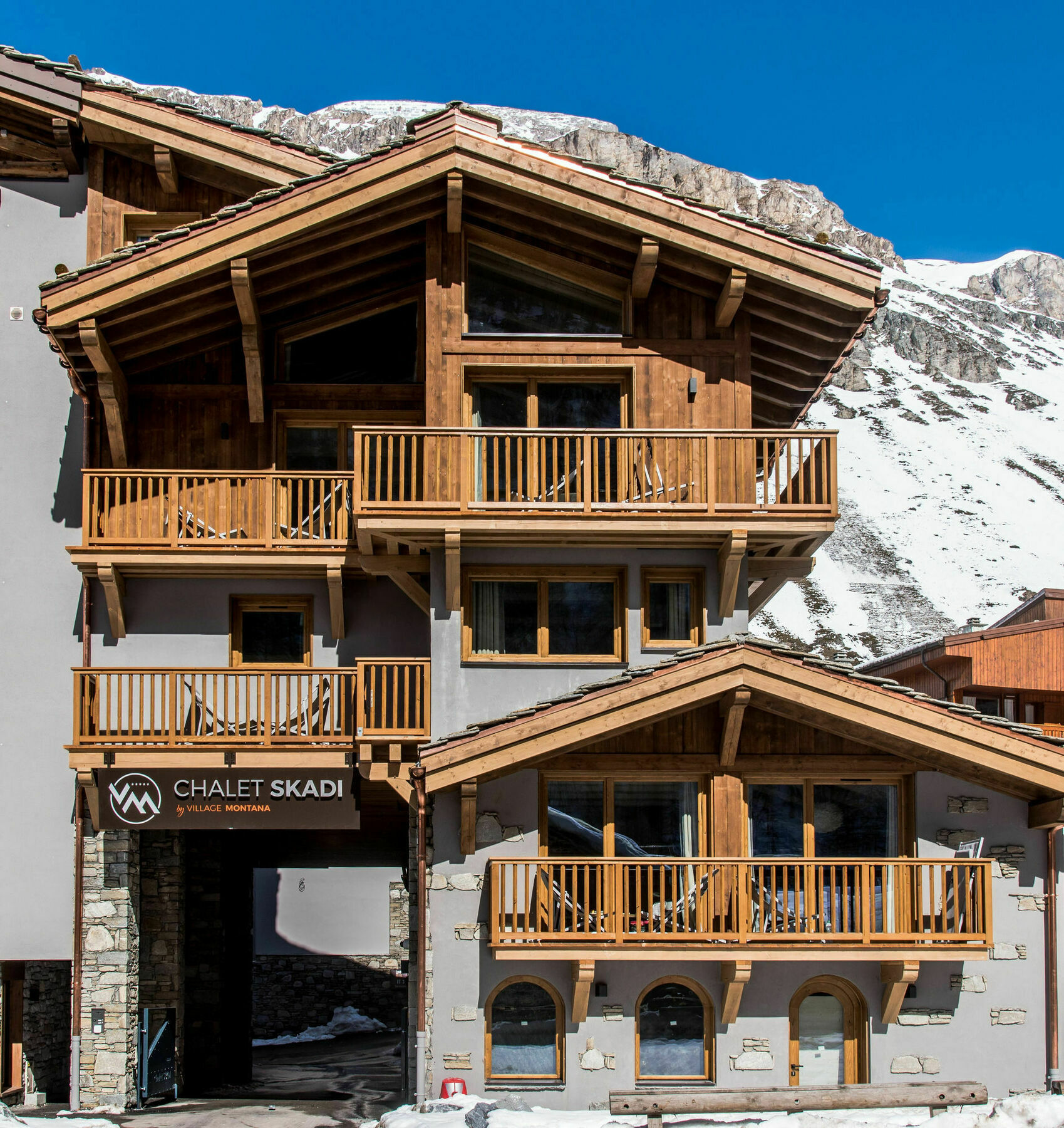 ホテル Chalet Skadi Val-dʼIsère エクステリア 写真